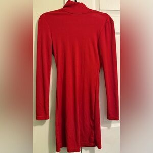 Brand New Red dress with gold open backing